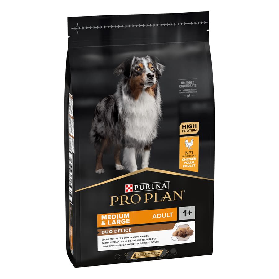 Pro Plan Medium Adult Duo D&eacute;lice Pollo pienso para perros Imagen numero 1